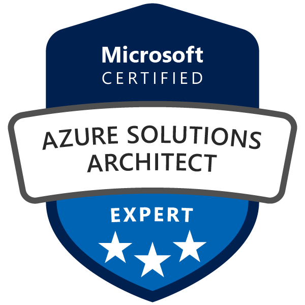 Microsoft Certified Azure Solutions Architect Expert Badge