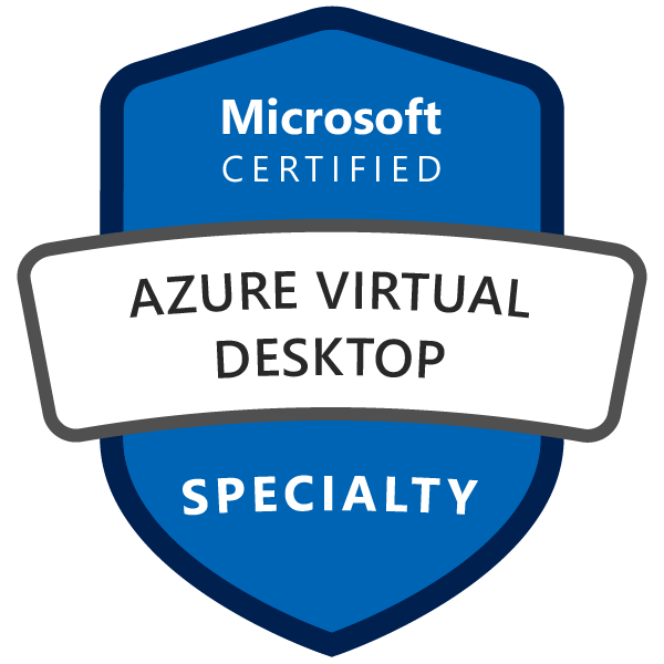 Microsoft Certified Azure Virtual Desktop Specialty Badge
